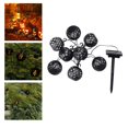 thumbnail image 3 of LED Retro bombilla cadena luces Solar jardín exterior Hada fiesta lámpara 8 LED Yuyangstore luces decorativas de cadena, 3 of 8