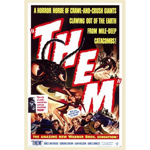 Pop Culture Graphics MOVIF1185 Them Movie Poster Print, 27 x 40