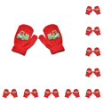 thumbnail image 2 of Minnieouse 1 par de manoplas para niños pequeños, cómodas, bonitas, sencillas, para dedos, para niños, manoplas de punto para mantener el calor, fundas rojo 10piezas Minnieouse CBP207086, 2 of 5