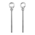 thumbnail image 1 of Eyelos roscados QWORK, paquete de 10 unidades, 6 mm x 10 cm, acero inoxidable, 1 of 7