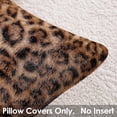 thumbnail image 3 of Lodgix 2026 New Set of 2 Faux Fur Snow Leopard Pillowcase,Cheetah Skin Soft Plush Animal Fur Print Throw Pillow Cover Case,Super Cozy Decorative Cushion Covers for Couch Sofa 18x18 Inches, 3 of 7