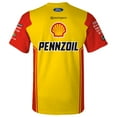 thumbnail image 3 of Men's Team Penske  Yellow Joey Logano Shell/Pennzoil Uniform T-Shirt, 3 of 3