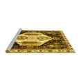 thumbnail image 2 of Ahgly Company Machine Washable Indoor Round Persian Yellow Traditional Area Rugs, 3' Round, 2 of 4