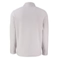 thumbnail image 3 of Men's-Cutter & Buck  Gray New York City FC Hunts Point Eco Textured Fleece Recycled Quarter-Snap Pullover, 3 of 3