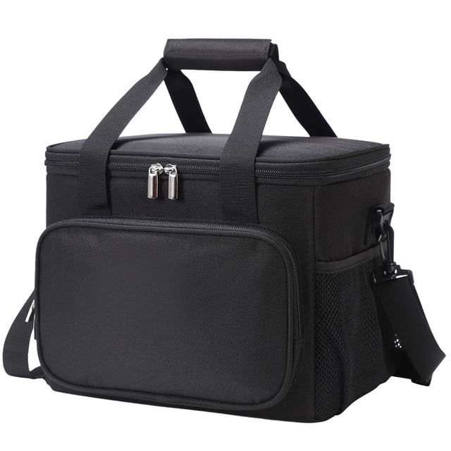 Bolsa de almuerzo aislada para mujeres, bolsa refrigeradora de almuerzo a prueba de fugas con correa para el hombro, loncheras para adultos para hombres para el trabajo/picnic,
