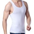 thumbnail image 3 of Gelante 6-Pack Cotton Adult Men's Basic Undershirt Tank Top Athletic Sleeveless Tee, 3 of 6