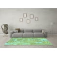 thumbnail image 3 of Ahgly Company Indoor Square Patchwork Light Blue Transitional Area Rugs, 3' Square, 3 of 4