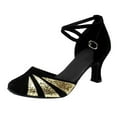 thumbnail image 1 of Amzcrzy Zapatos de mujer,Zapatos de mujer,Zapatillas de mujer, Zapatos de baile latino de tango de salón para mujer Zapatos de lentejuelas Zapatos de baile social Sandalias Mujer Zapatillas De Casa, 1 of 7