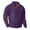 #015 Purple, variant on Men’s Quarter Button Ribbed Knit Corduroy Pullover, Long Sleeve Casual Sweater with Suede Elbow Patches, Soft Warm Fall Winter Top, Dark Blue,2XL