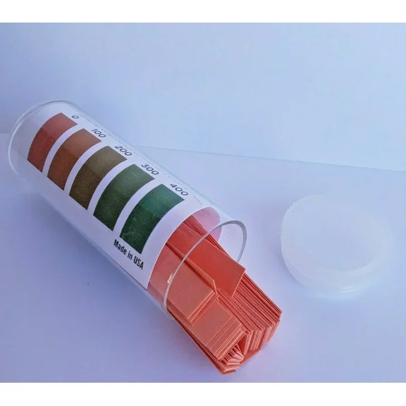 Qt-10V Hydrion Quaternary Quat Sanitizer Solution Test Check Strips 0-400Ppm