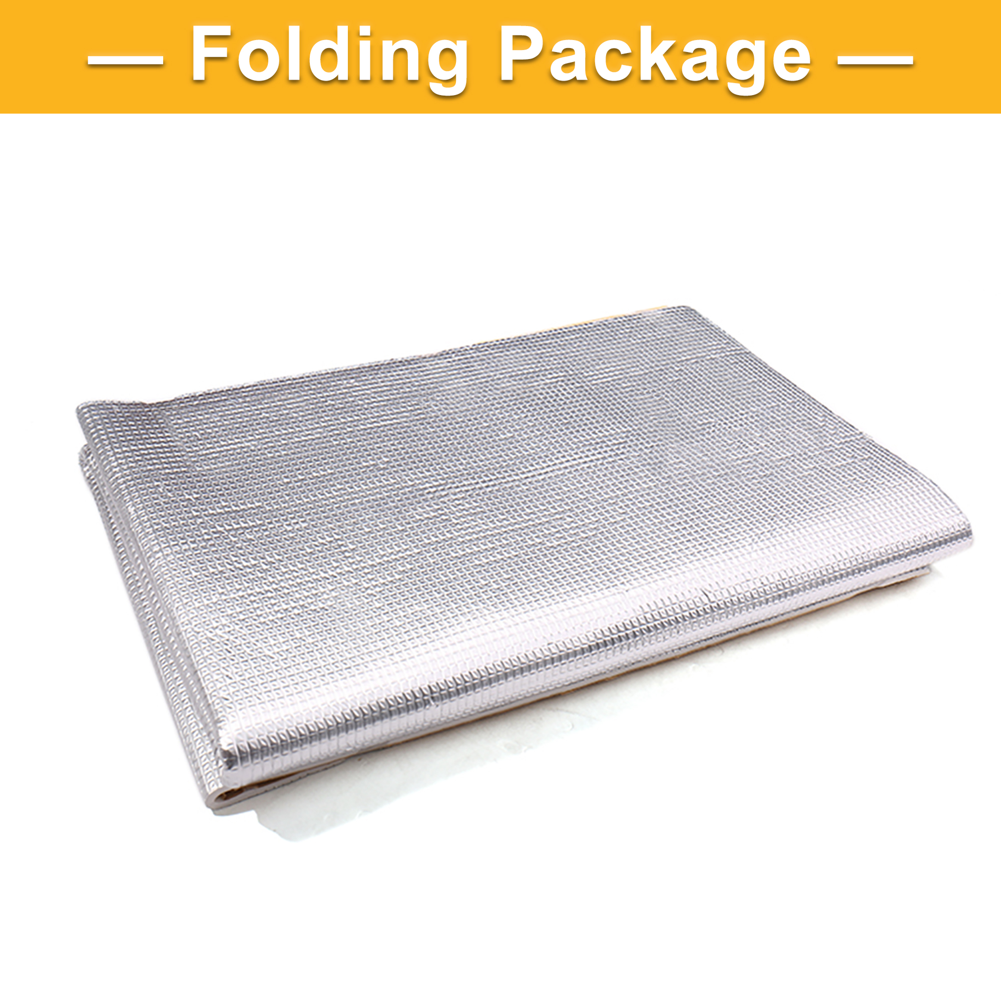 Unique Bargains Universal 236mil Car Hood Tailgate Heat Sound Deadener Insulation 39"x24"