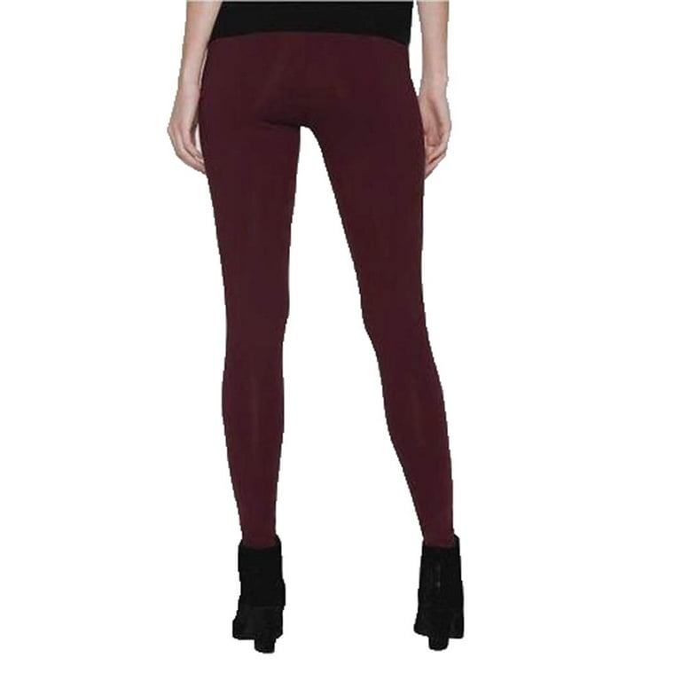 Matty M Women's Wide Waist Band Legging S/Burgundy 