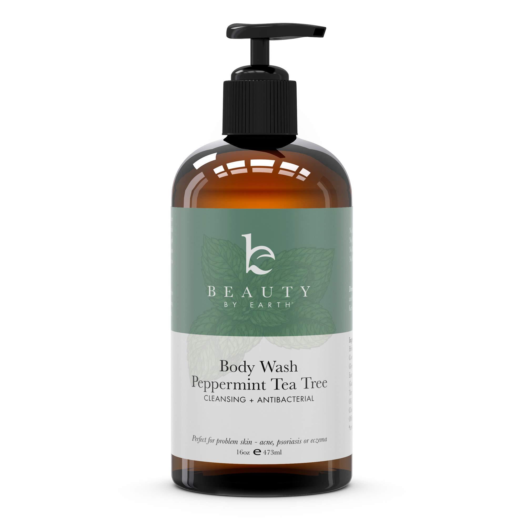 Peppermint Tea Tree Body Wash Organic Body Wash, Natural Body Wash