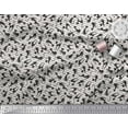 thumbnail image 3 of Soimoi Rayon Fabric Stripe & Cat Animal Print Fabric by Yard 56 Inch Wide, 3 of 3