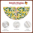 thumbnail image 3 of Rateoe Lemon1 Pattern Christmas Tree Skirt with Ties , Christmas Tree Decorations, Farmhouse Christmas Decor Xmas Holiday Decorations-30", 3 of 6