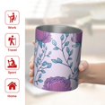 thumbnail image 5 of Floral 12oz Stainless Steel Coffee Mug – Double-Wall Insulated Cup with Spill-Resistant Lid, 360° Full-Print Design, Keeps Drinks Hot & Cold for Home, Office, Travel,Thanksgiving,Christmas, Spring, 5 of 5