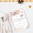 thumbnail image 4 of Baby Shower Invitations, Baby Shower Party Invitations for Boy Girl, 25 Sets Pink Pampas Grass Fill in Invites Cards with Envelopes, A Little Butterfly is on Her Way Baby Shower for Party Supplies, 4 of 6