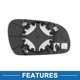 thumbnail image 4 of Reemplazo de vidrio del espejo izquierdo calefaccionado Unique Bargains para Volkswagen Fox 2003-2010, 4 of 6