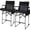Black-2 pack, variant on REDCAMP Tall Folding Chair 29in Seat Height Directors Chair High Foldable Bar Stool with Side Table Cup Holder for Makeup Artist, Sports Event, Craft Show, Supports 350LBS