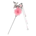 thumbnail image 1 of Aleación de mariposa Charms Tassel Moño para Kimono Hanfu Pin , Rosado Salvador Palo de pelo chino antiguo, 1 of 8