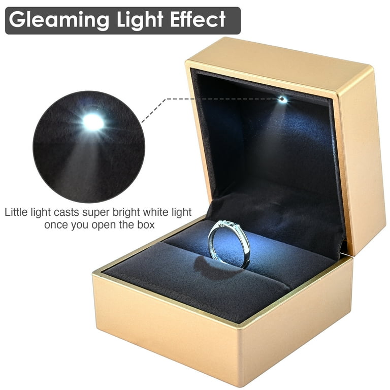 White Glossy LED Ring Light Box