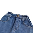 thumbnail image 6 of CPNG Toddler Baby Girls Denim Skirts Summer A Line Zipper Button Down Versatile Solid Color Jeans Skirt, 6 of 9