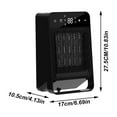 thumbnail image 2 of 2024 New Clearance Space Heater Small Space Heater For Indoor Use Portable Fireplace Heater With Remote & LED Display 1500W Desktop Heater Mini Personal Heater For Desk, 2 of 2
