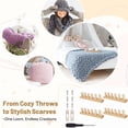 thumbnail image 3 of FVDPWYE Chunky Knitting Loom Gifts Beginners Yarn Craft Portable Wooden Blanket Loom 4 Piece, 3 of 10