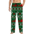 thumbnail image 7 of Mens Pajama Pants with Pockets Christmas Printed Mid Waisted Casual Pants with Drawstring And Comfortable Loose Pants Lounge Bottoms Soft Sleepwear, 7 of 7