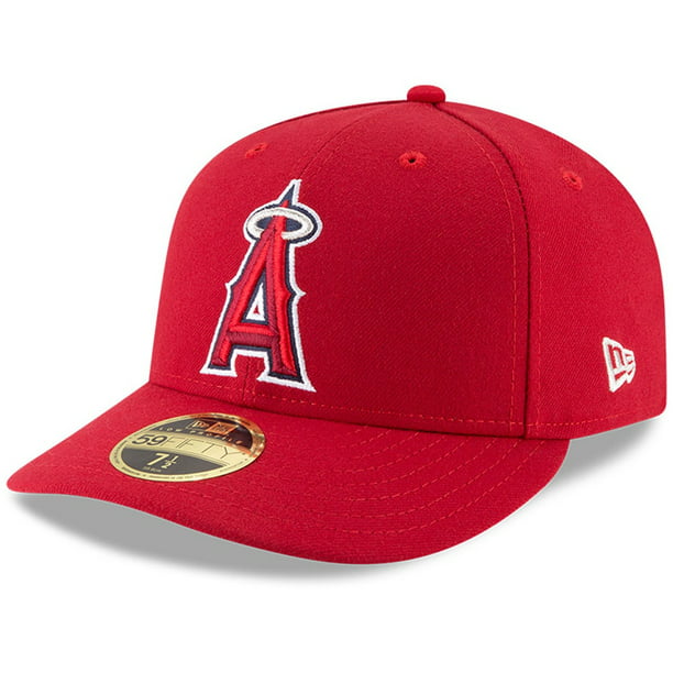 Men's New Era Red Los Angeles Angels 60th Anniversary Authentic ...