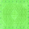 thumbnail image 1 of Ahgly Company Indoor Square Abstract Green Modern Area Rugs, 7' Square, 1 of 4