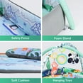 thumbnail image 6 of Vomeast Baby Play Mat, 4 in 1 Baby Gym Activity Mat with Fence & Ball Pit, Tummy Time Mat for Newborn Infant Toddler Girls Boys, 18 Balls (Green), 6 of 9