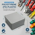thumbnail image 5 of DJC Supply Co. 6" x 6" x 3" Weather & Dust Proof PS Plastic Junction Conduit Box Enclosure (5.5"x5.5"x3" Interior Dimension)1 Pack, 5 of 5