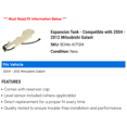 thumbnail image 2 of Expansion Tank - Compatible with 2004 - 2012 Mitsubishi Galant 2005 2006 2007 2008 2009 2010 2011, 2 of 2