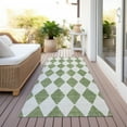 thumbnail image 6 of Addison Rugs Chantille Indoor/Outdoor Transitional Diamonds Green Washable Runner Rug, 2'3" x 7'6", 6 of 6