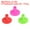 Green/Pink/Red, variant on Uxcell Rubber Golf Tee, 1.4" Golf Practice Tees Training Driving Range Tee Yellow/Green/White 3 Pcs