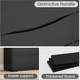 thumbnail image 5 of Wooden Dresser with 9 Drawers, Tall Modern Closet with Deep Storage, Large Chest of Drawers with Wide Top, Long Storage Dresser for Bedroom, Living Room, Hallway, Kids Room, Black, 5 of 8