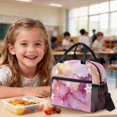thumbnail image 4 of DISNIMO 3 Piece School Backpack Set, Marble Star Printed 17 Inch Backpack with Lunch Box Set, Lightweight Bookbag with Pencil Case for Preschool Primary Students, Back to School Supplies, 4 of 7