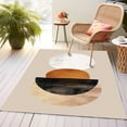 thumbnail image 2 of Mid Century Modern Area Rugs Distressed Bohemian Sunset Entryway Rug Short Pile Non-Slip Soft Washable Indoor Carpet for Living Room Bedroom 4x8ft, 2 of 6
