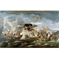 thumbnail image 2 of Giordano, Luca 32x22 White Modern Wood Framed Museum Art Print Titled - Scene With The Rape of Proserpine, 2 of 4