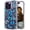Blue Butterflies, variant on Compatible for iPhone 14 Pro Case for Women Girls Clear Design Cute, Protector Girly Transparent Lovely Kawaii Dancing Penguins Animal Joy Funny Happy