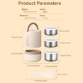 thumbnail image 2 of Portable Insulated Food Lunch Container Set with Thermal Lunch Box,, 2 of 8