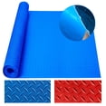 thumbnail image 1 of 2.5MM Thick Garage Floor Mat Rolls Heavy Duty Diamond Plate PVC Vinyl Non-Slip Garage Flooring Roll, Blue, 1 of 10
