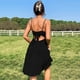 thumbnail image 5 of Vestido midi de verano sin mangas con cuello en V y corte A para mujer - Vestido de playa con volantes de poliéster, 5 of 7