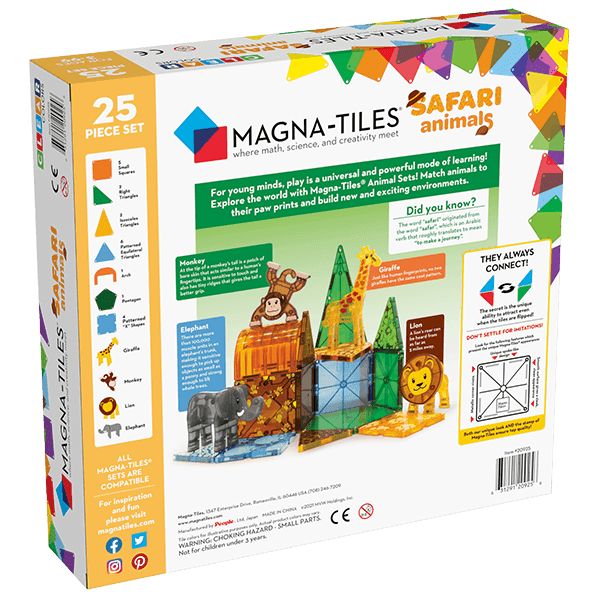 Magna Tiles Safari Animals 25 Piece Set
