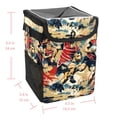 thumbnail image 5 of Football Foldable Car Garbage Can with Lid, Leak-Proof, and Hanging Storage Bag - Trash Can for Car, Car Trash Bin, Mini Trash Can, 5 of 6