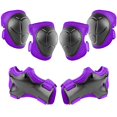 thumbnail image 2 of NIBOLOG 6Pcs/Set Kids Protective Gears Breathable All Round Multipurpose 6 in 1 Adjustable Kids Knee Elbow Pads with Wrist Guards for Roller Skating Skateboarding Cycling, 2 of 8