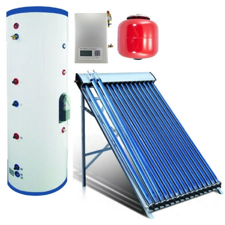 100 Liter Duda Solar Water Heater Active Split System Single Coil Tank Evacuated Vacuum Tubes Hot SRCC