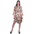 thumbnail image 3 of Moomaya Printed Womens Kimono Robes Short Satin Silk Bridal Robe Loungewear, 3 of 8
