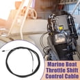 thumbnail image 2 of Unique Bargains 600cm 20FT 33C/3300 Marine Boat Throttle Shift Control Cable Black with Fastening Head, 2 of 6